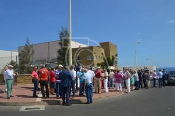 Acto de descubrimiento de la placa de la calle de Farmacéutico Francisco Artiles Betancor (Foto TA)